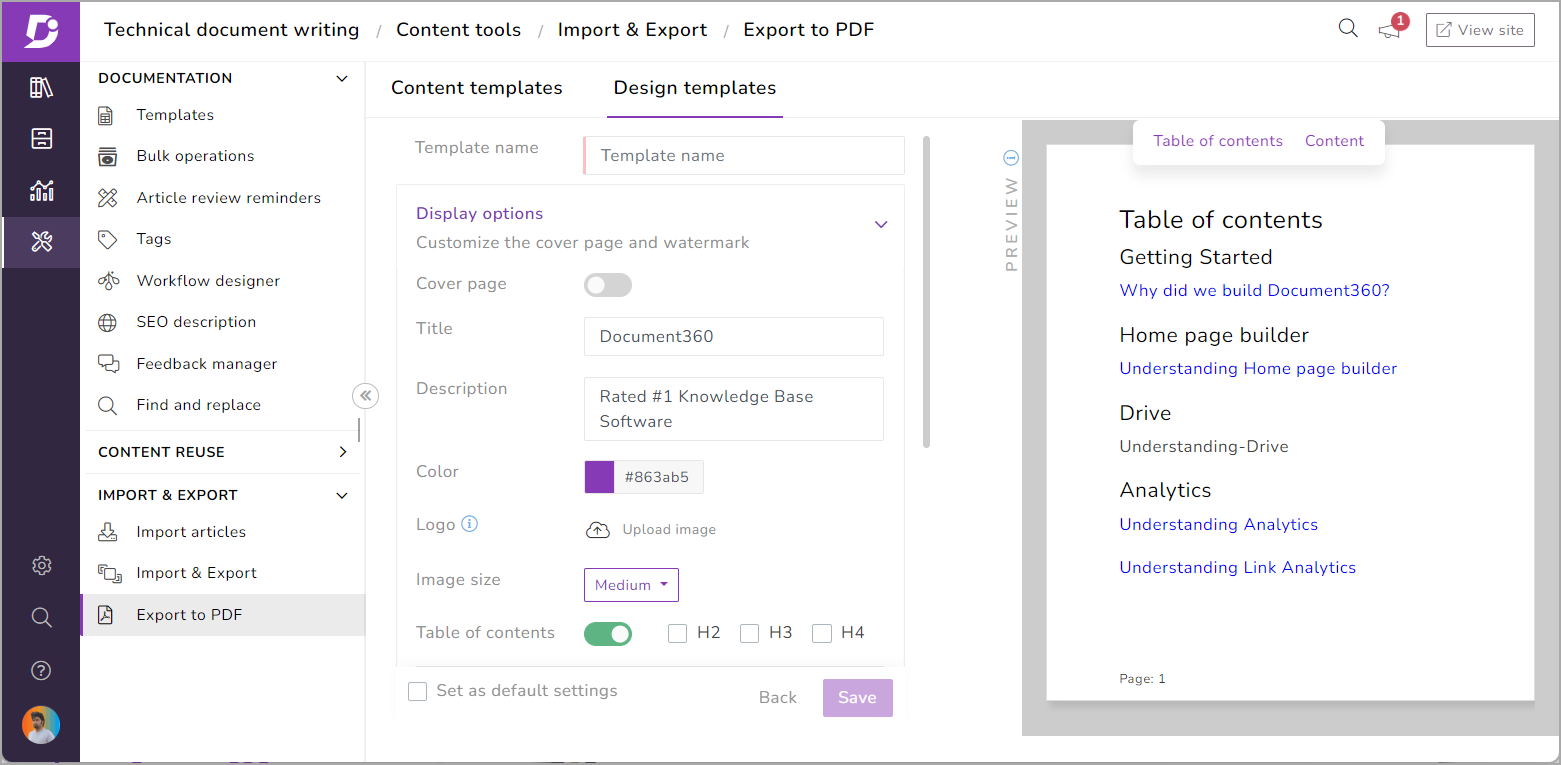 Document360 - Best for Creating Technical Documentation