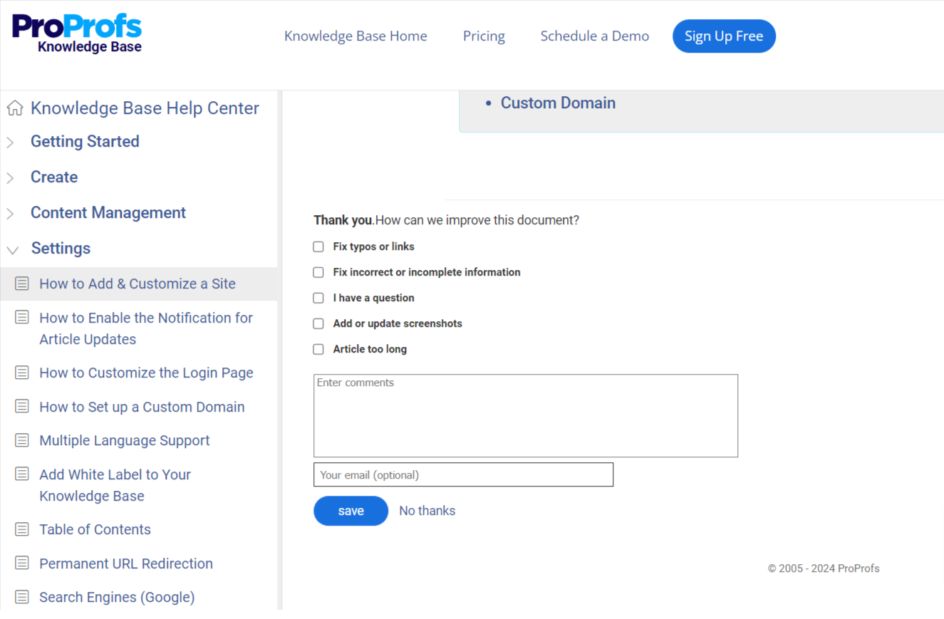 AI Knowledge Base Semantic Search Feedback Loop