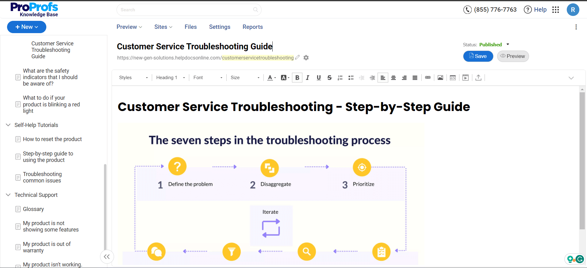 How to Create a Troubleshooting Guide